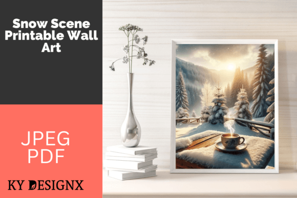Download Snow Scene Printable Wall Art / Clip Art - Printable wall art Collection