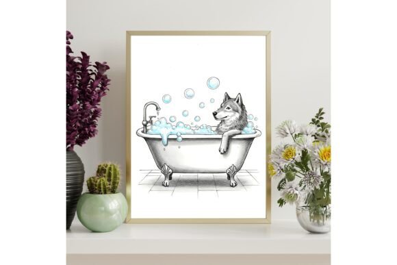 Download Funny Wolf Printable Wall Art - Printable wall art Collection