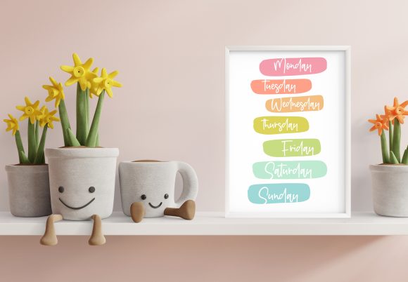 Download Weekday Printable Wall Art - Printable wall art Collection