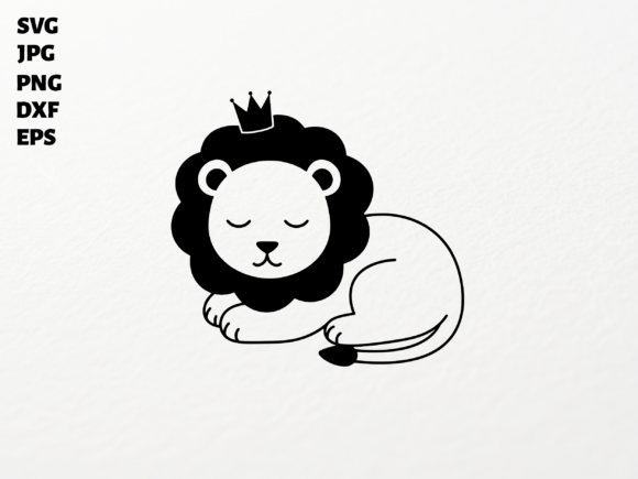 Download Sleeping Lion King SVG for Cricut - Lion king Collection