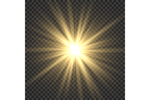 Download Realistic Sun Rays. Yellow Sun Ray Glow - Premium Resources
