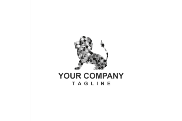 Download Digital Black Grey Dot Lion King Company - Premium Resources